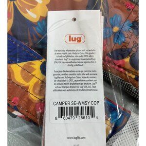 Lug Camper SE Whimsy Copper Quilted Crossbody Bag - Floral Pattern, Multiple Zip